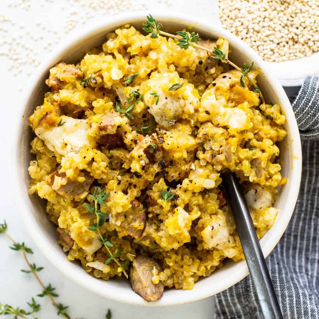 Butternut Squash Quinoa Casserole Fit Foodie Finds