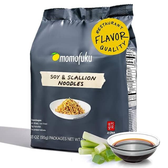Monofuku soy & scallion noodle.