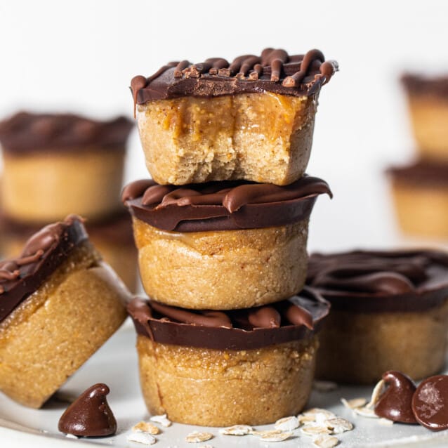 Peanut Butter Twix Cups - Fit Foodie Finds