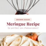 Brown sugar meringue recipe.