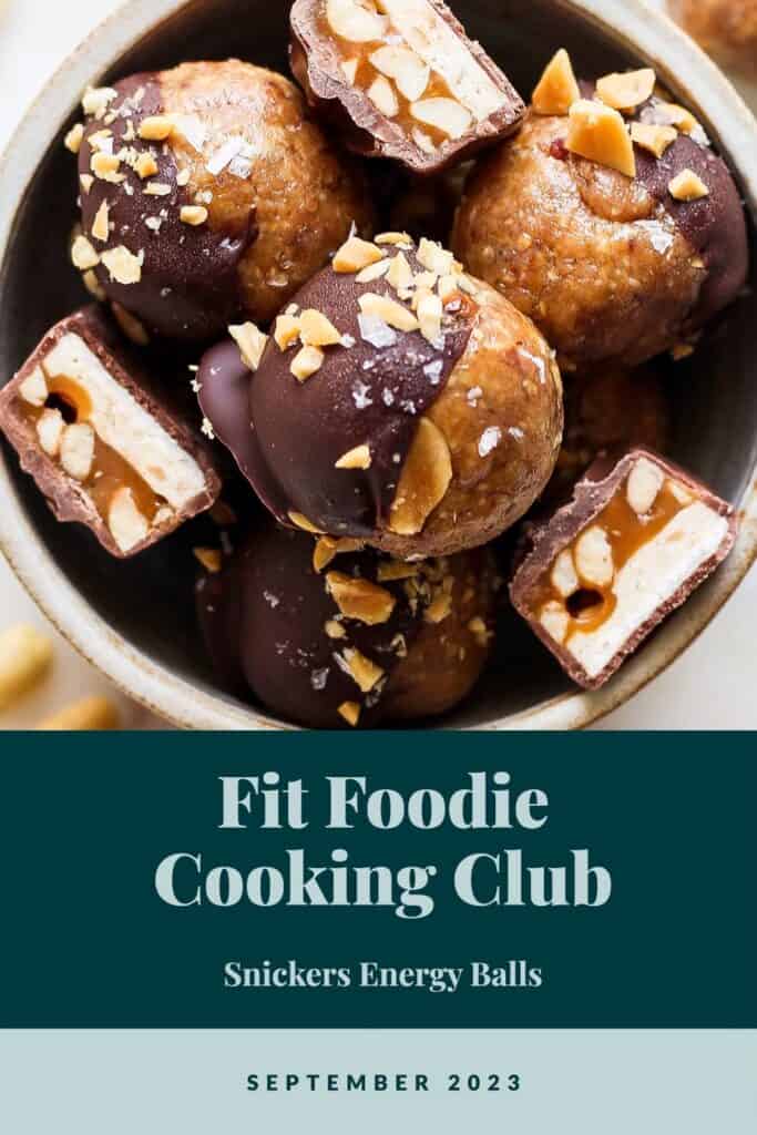 Fit foodie cooking club stickers energy balls.