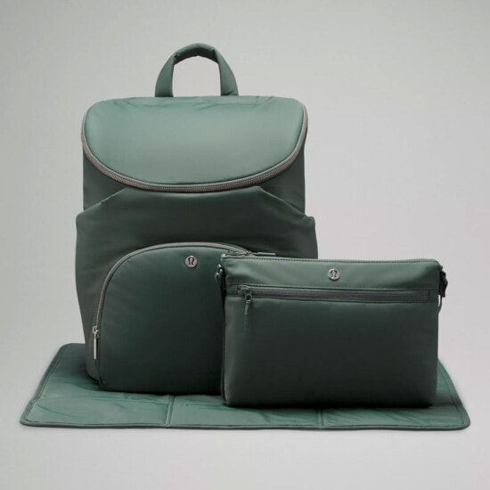 Lululemon diaper bag set - emerald green.