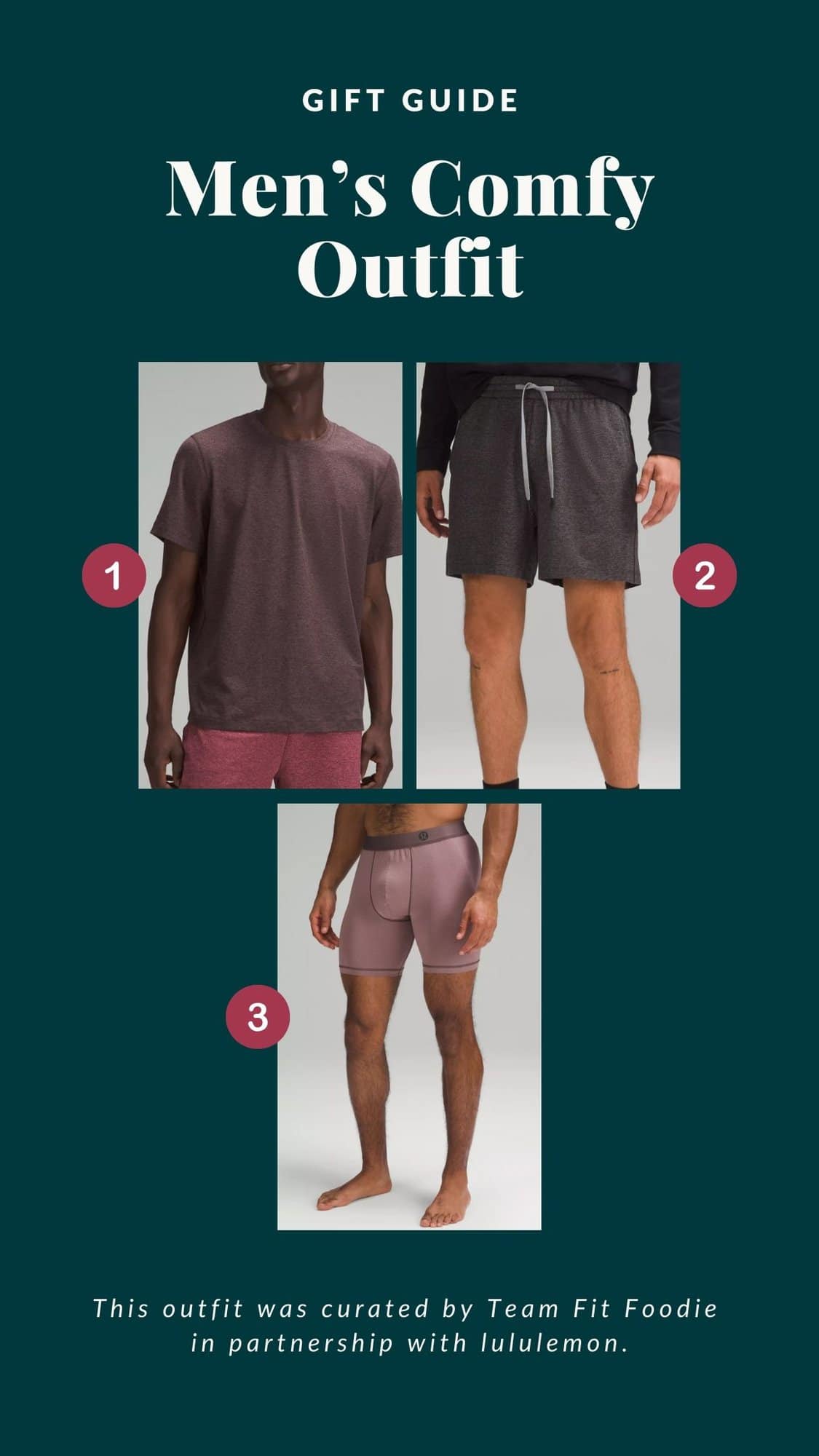 Men's comfy outfit gift guide.