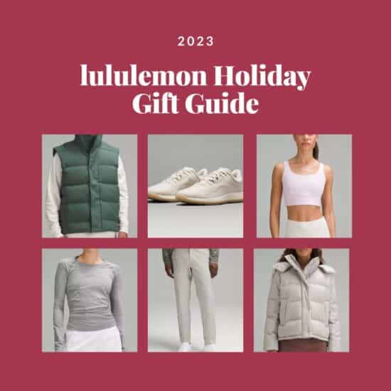 Lululemon holiday gift guide.