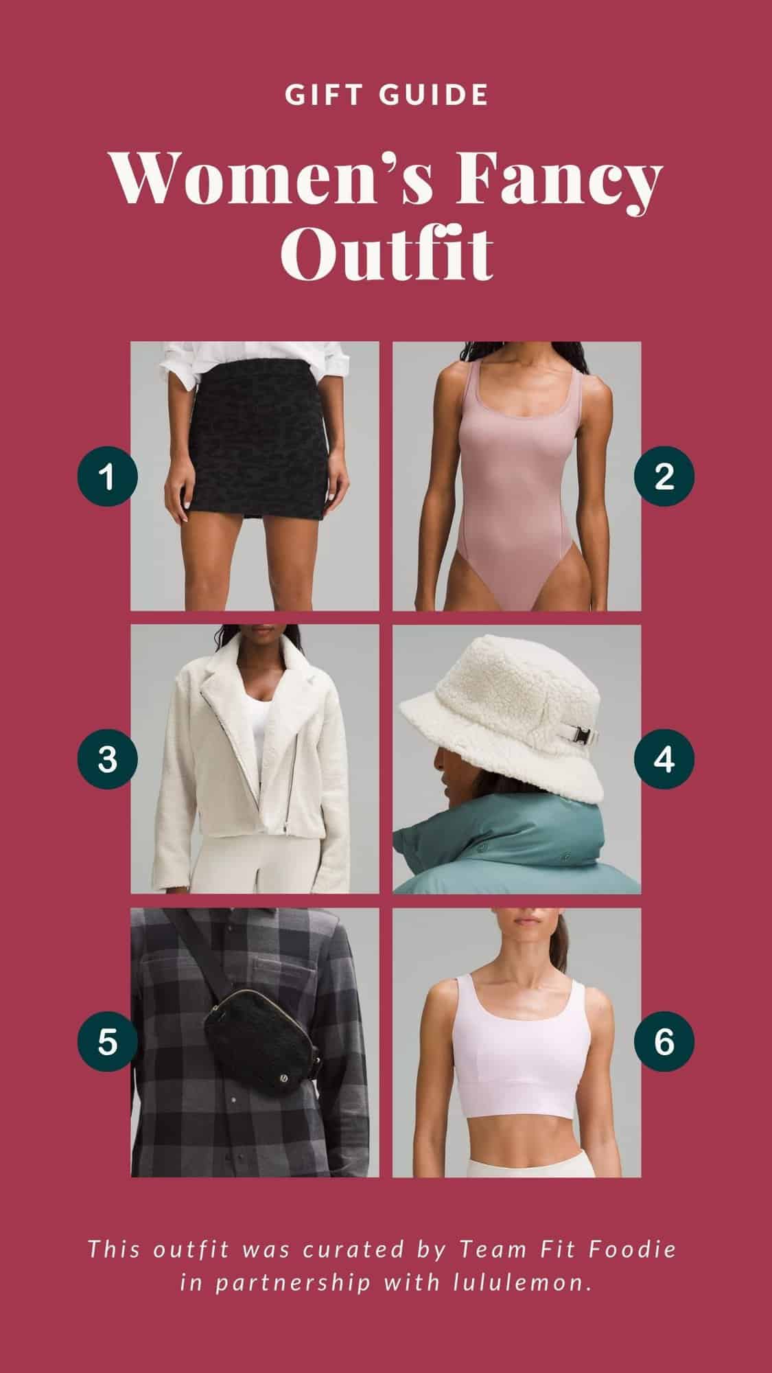 Women's fancy outfit gift guide.