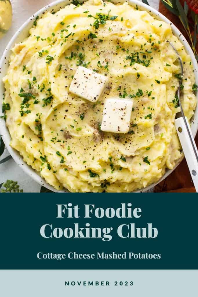 Fit foodie cooking club - cottage cheese mashed potatoes.