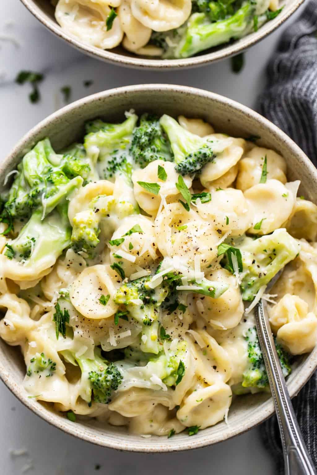 Creamy Broccoli Pasta - Fit Foodie Finds