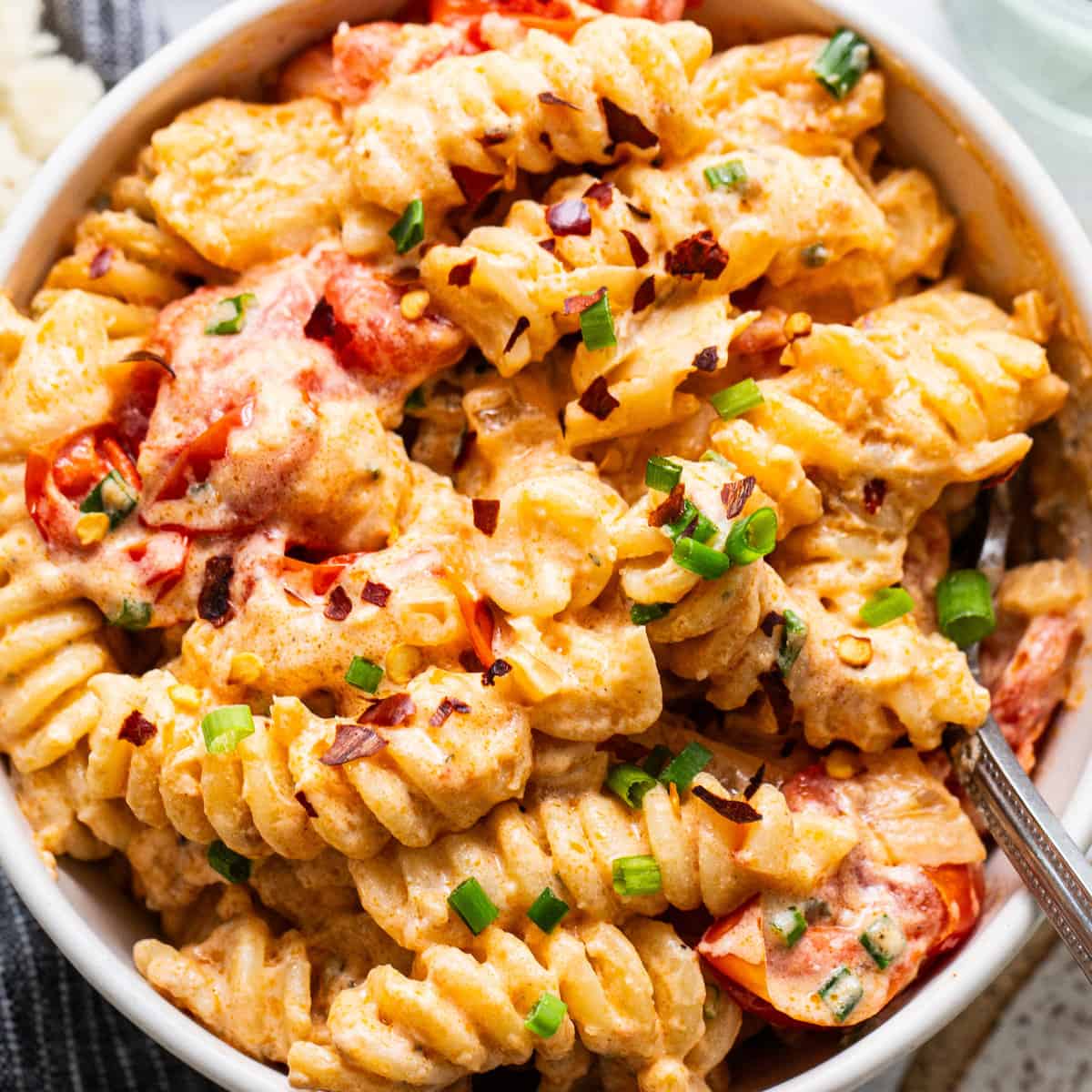 Baked Bursting Tomato Boursin Pasta