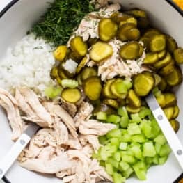 Dill Pickle Chicken Salad - Fit Foodie Finds