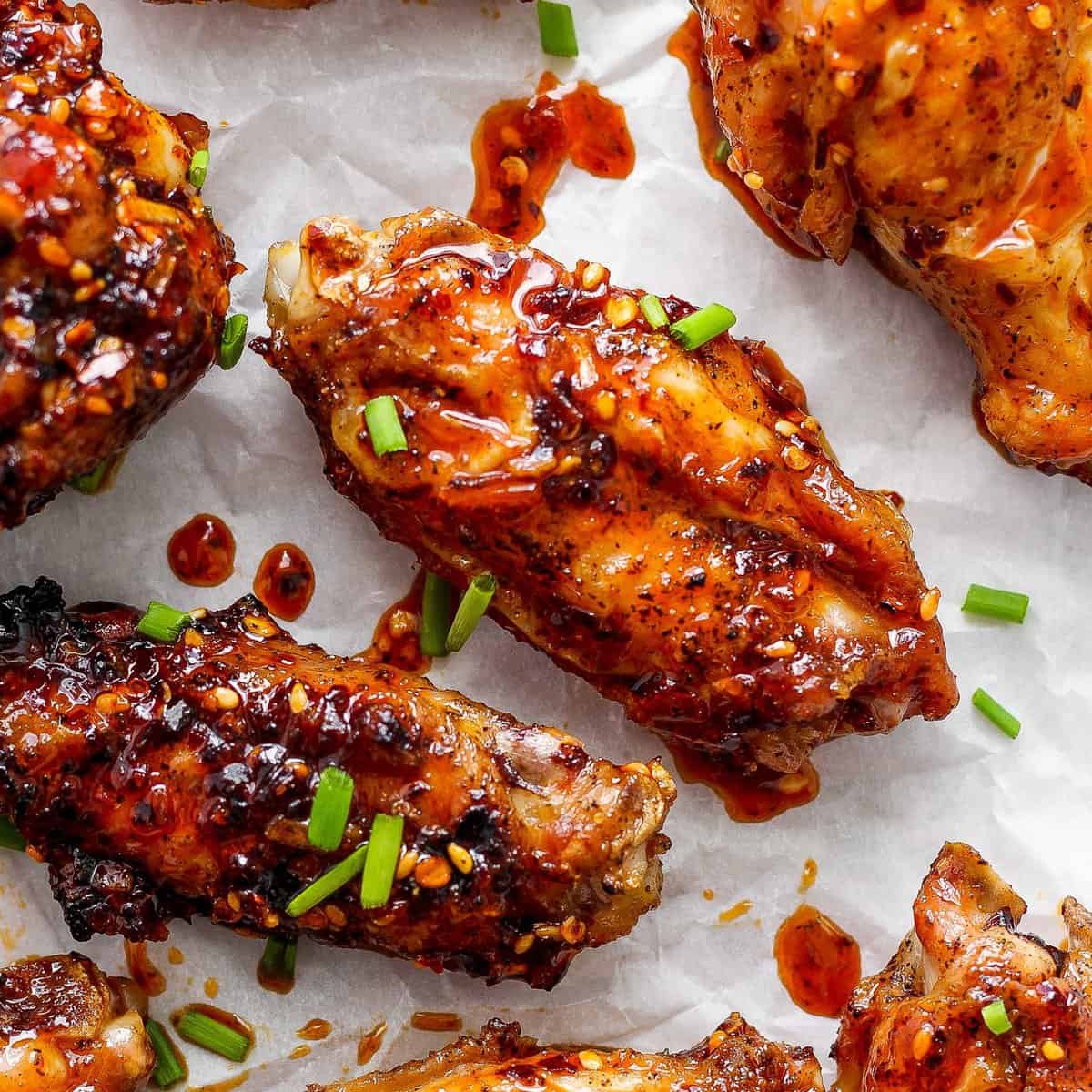 Honey Chili Crisp Grilled Hen Wings