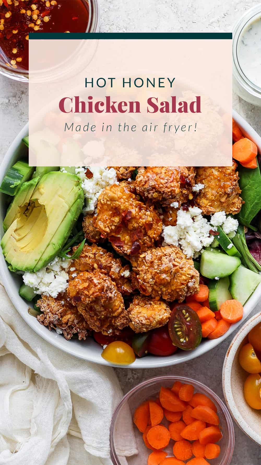 Hot Honey Chicken Salad - Fit Foodie Finds