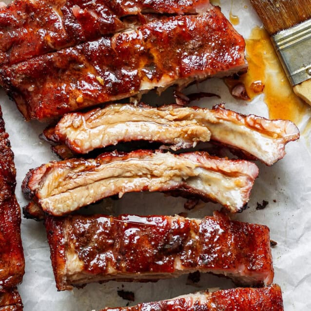 Sticky Sesame Garlic Ribs - Fit Foodie Finds