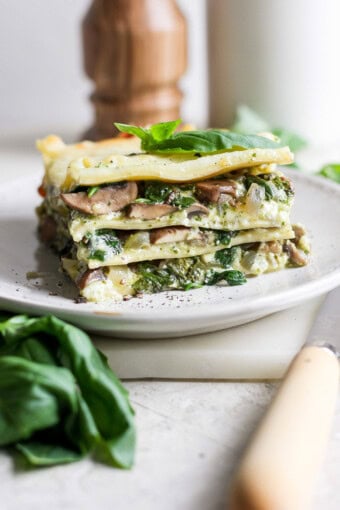 Homemade Pesto Lasagna - Fit Foodie Finds