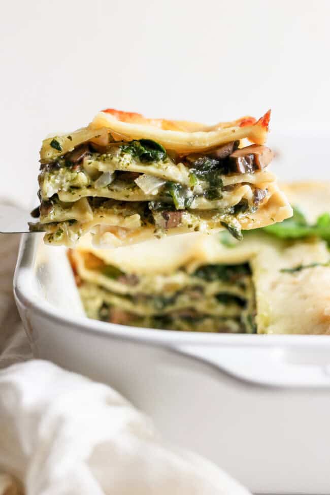 Homemade Pesto Lasagna - Fit Foodie Finds