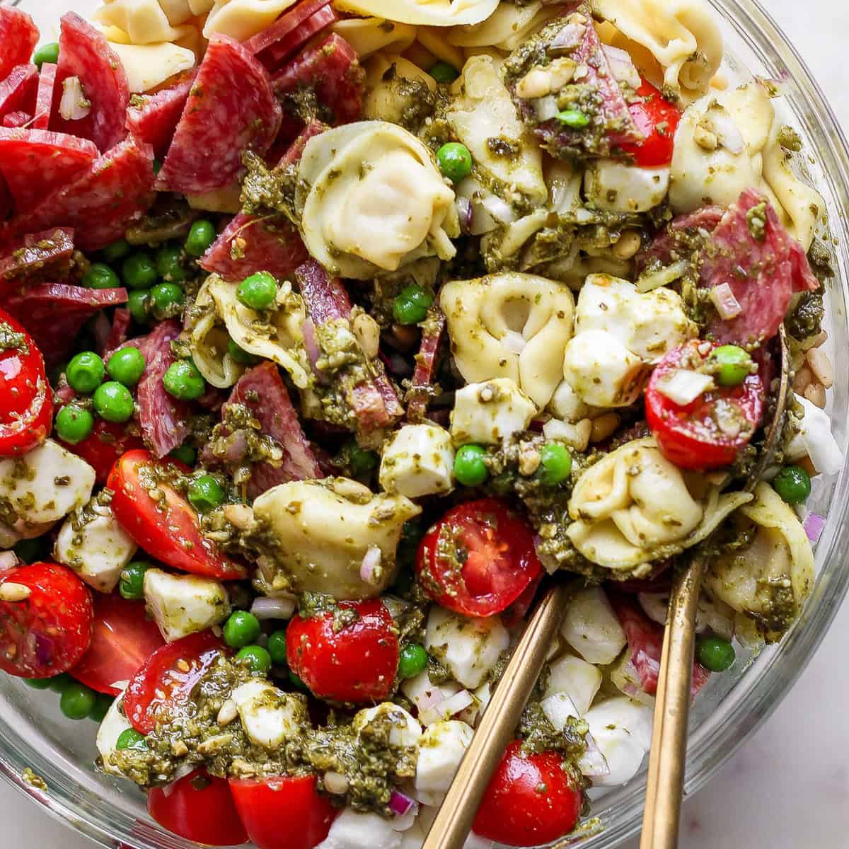 Pesto Tortellini Pasta Salad – Match Foodie Finds