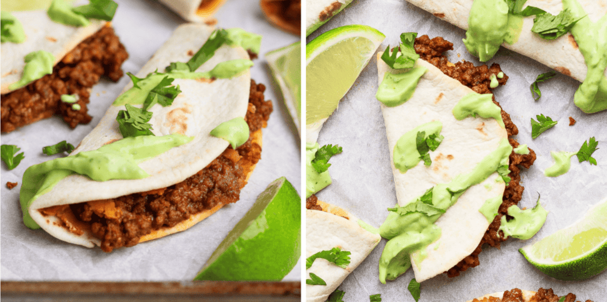 A close up of food.