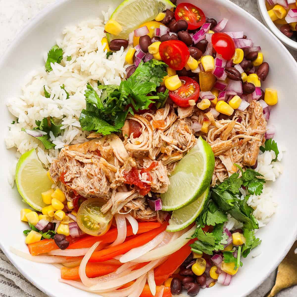 Salsa Chicken and Rice Bowls