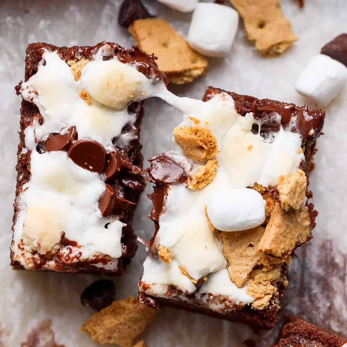 Protein S'mores Brownies