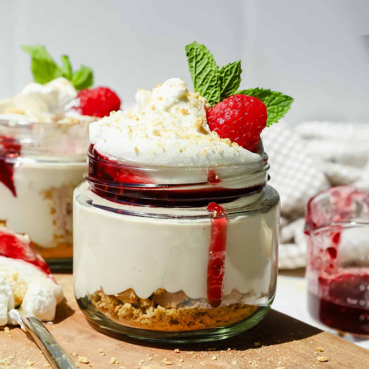 High Protein Cheesecake Jars