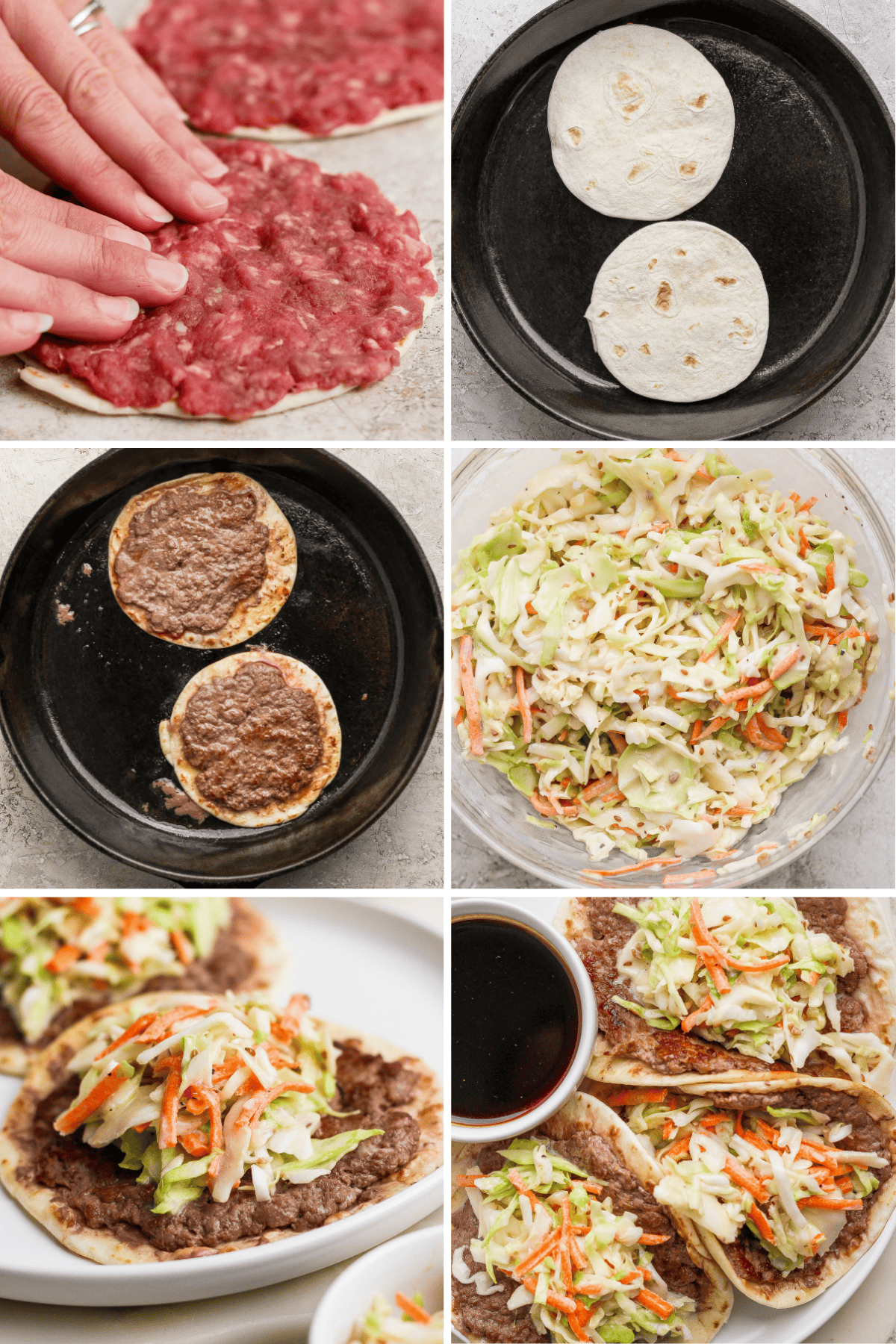 A collage of food.
